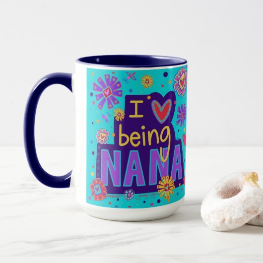 Niedlich I Liebe ist Nana Inspirivity Coffee Tasse (Mit Donut)