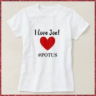Niedlich I Liebe Joe Heart POTUS T-Shirt