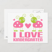 Niedlich I Liebe Kindergarten Ladybug Geschenk Postkarte (Vorne/Hinten)