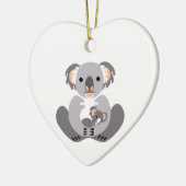 Niedlich I Liebe KOALAS - Marsupial-Green Keramik Ornament (Links)