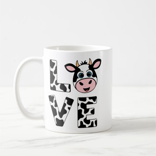 Niedlich I Liebe Kühe Kaffeetasse (Links)