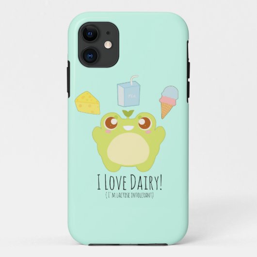 Niedlich I Liebe Leckereien Frosch Case-Mate iPhone Hülle (Rückseite)