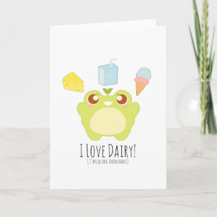 Niedlich I Liebe Leckereien Frosch Karte