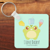 Niedlich I Liebe Leckereien Frosch Schlüsselanhänger (Vorderseite)