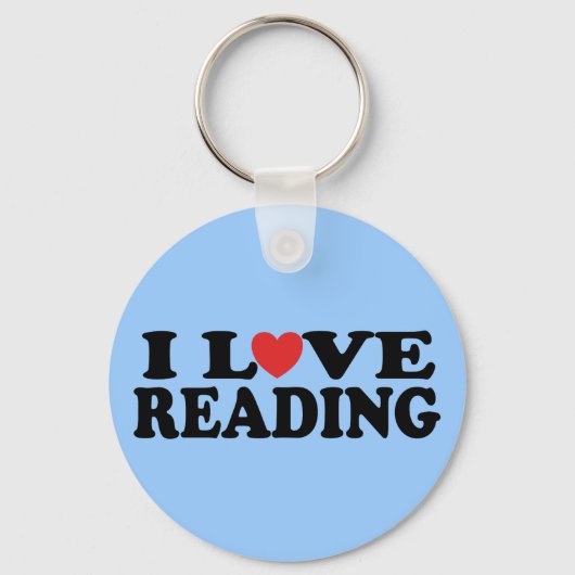 Niedlich I Liebe Lesen von T - Shirt Schlüsselanhänger (Vorderseite)