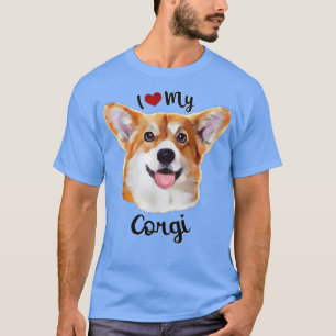 Niedlich I Liebe mein Corgi Hund Lover Rasse Welpe T-Shirt