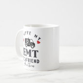 Niedlich I Liebe Mein EMT-Freund Kaffeetasse (Vorderseite Links)