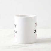 Niedlich I Liebe meine Chihuahua personalisierte M Kaffeetasse (Mittel)
