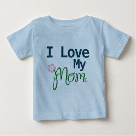 Niedlich I Liebe Meine Mama Baby Boy Blue Baby T - Baby T-shirt