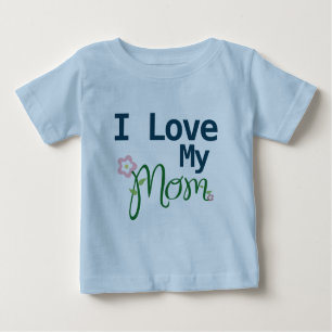 Niedlich I Liebe Meine Mama Baby Boy Blue Baby T - Baby T-shirt