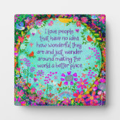 Niedlich I Liebe Menschen Inspiration Hübsch Spaß Fotoplatte (Vorderseite)