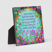 Niedlich I Liebe Menschen Inspiration Hübsch Spaß Fotoplatte (Vorderseite)