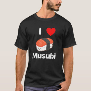Niedlich I Liebe Musubi T-Shirt Japanisch Hawaii L