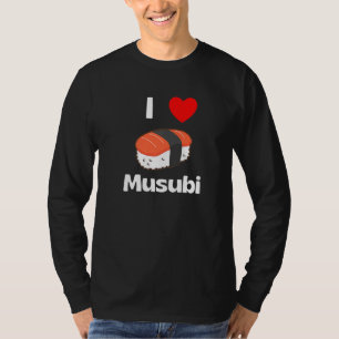Niedlich I Liebe Musubi T-Shirt Japanisch Hawaii L