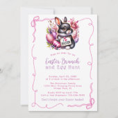 Niedlich I Liebe Osterfest Bunny Egg Pink Osterfes Einladung (Vorderseite)