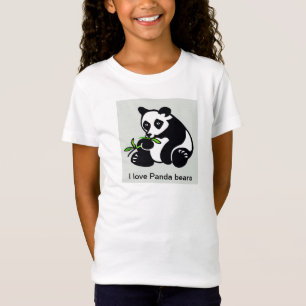 Niedlich - I Liebe Panda Bears - Natur T-Shirt