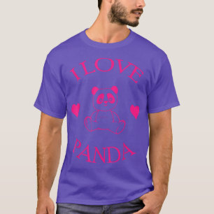 Niedlich I Liebe Panda Geschenke Bear Lover T-Shirt