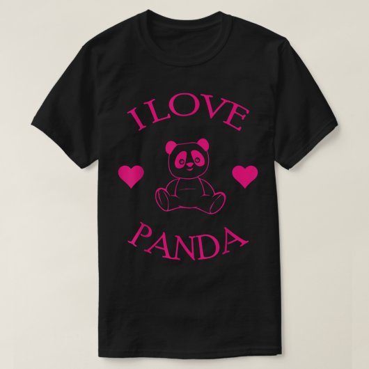 Niedlich I Liebe Panda Geschenke Bear Lover T-Shirt (Design vorne)