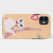 Niedlich I Liebe Paris Cat Case-Mate iPhone Hülle (Rückseite (Horizontal))