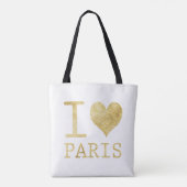Niedlich I Liebe Paris Tote Tasche (Rückseite)