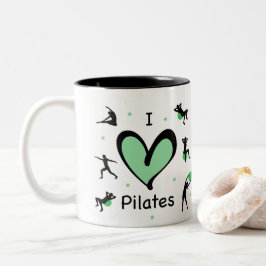 Niedlich I Liebe Pilates Zweifarbige Tasse