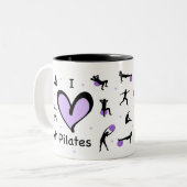 Niedlich I Liebe Pilates Zweifarbige Tasse (Vorderseite Links)