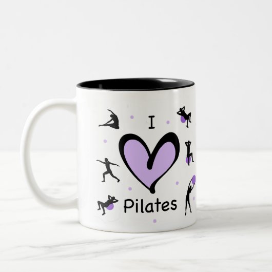 Niedlich I Liebe Pilates Zweifarbige Tasse (Links)