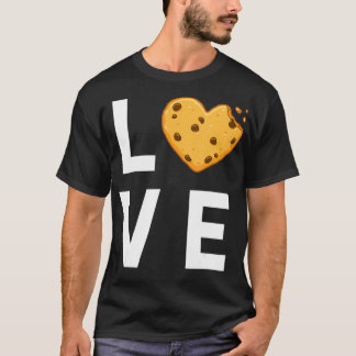 Niedlich I Liebe Schokolade Chip Cookies T-Shirt