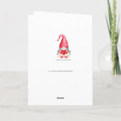 Niedlich I Liebe You Girl Gnome Matter Was Valenti Karte (Rückseite)