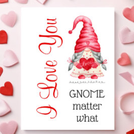 Niedlich I Liebe You Girl Gnome Matter Was Valenti Karte