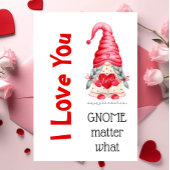 Niedlich I Liebe You Girl Gnome Matter Was Valenti Karte