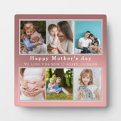 Niedlich I LIEBE YOU MAMA Happy Mother Day Foto Co Fotoplatte (Vorderseite)