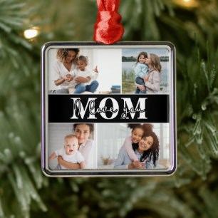 Niedlich I LIEBE YOU MAMA Mother Day Foto Metal Ornament Aus Metall