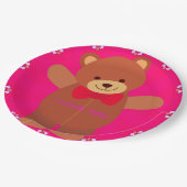 Niedlich I Liebe You Paper Tellers 9" Pappteller (Schrägansicht)