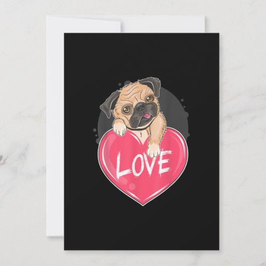 Niedlich I Steal Hearts Mops | Valentine Day Gift (Vorderseite)