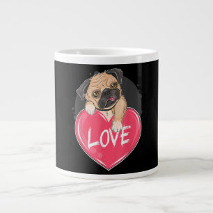 Niedlich I Steal Hearts Mops   Valentine Day Gift Jumbo-Tasse
