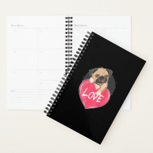 Niedlich I Steal Hearts Mops   Valentine Day Gift Planer