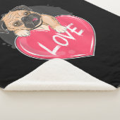 Niedlich I Steal Hearts Mops | Valentine Day Gift Sherpadecke (3/4)