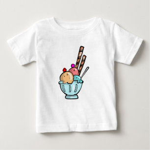 Niedlich Ice Creme Christmas Baby Shirt Personalis