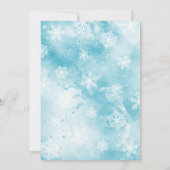 Niedlich Ice Skaten Penguins Elegante Weihnachten Einladung (Rückseite)