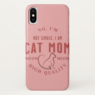 niedlich, ich bin kein Single, ich bin Katzenmutte Case-Mate iPhone Hülle