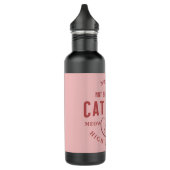 niedlich, ich bin kein Single, ich bin Katzenmutte Edelstahlflasche (Links)