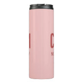 niedlich, ich bin kein Single, ich bin Katzenmutte Thermosbecher (Rückseite)