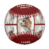 Niedlich ICH LIEBE DIESEN MUTTER | Personalisierte Baseball (Rückseite)
