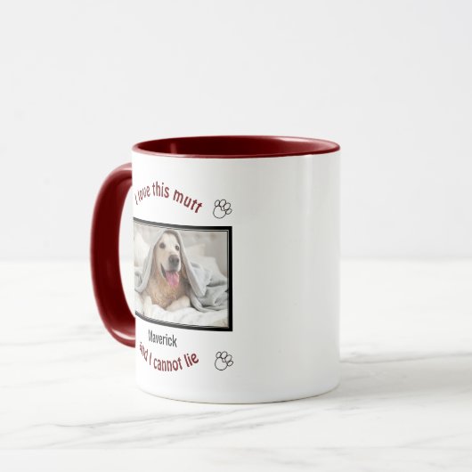 Niedlich ICH LIEBE DIESEN MUTTER | Personalisierte Tasse (Vorderseite Links)