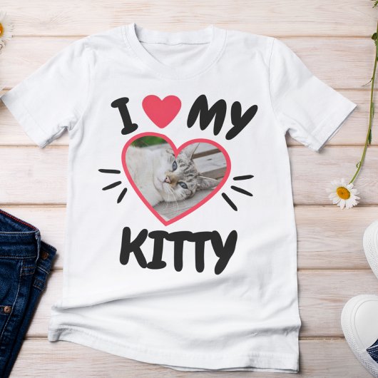 Niedlich Ich Liebe mein Kitty T-Shirt