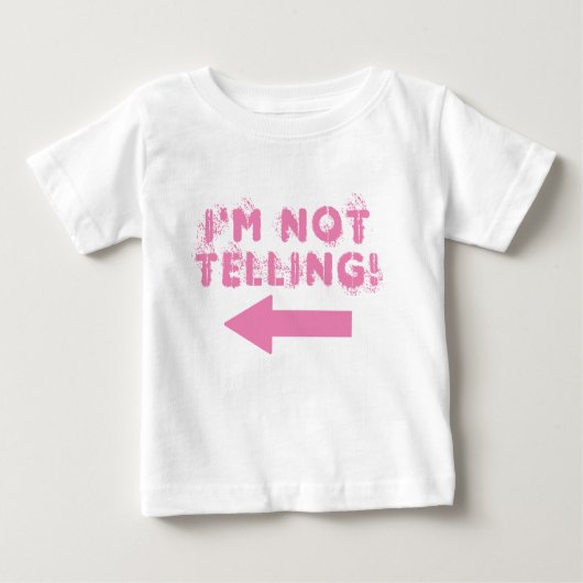 Niedlich "Ich sage nicht!" Baby T - Shirt (Vorderseite)
