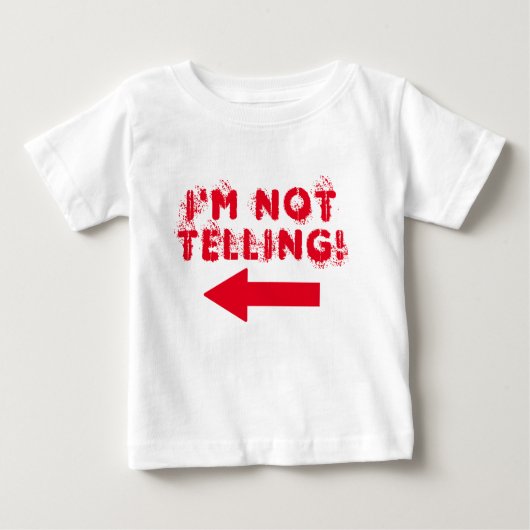Niedlich "Ich sage nicht!" Baby T - Shirt (Vorderseite)