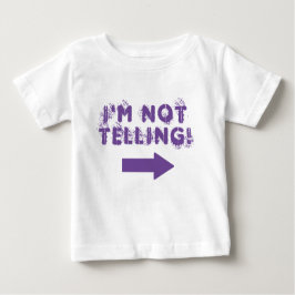 Niedlich "Ich sage nicht!" Zitat mit Pfeil Baby T-shirt