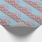 Niedlich Ich walke Liebe Sie! Design Geschenkpapier (Ecke)